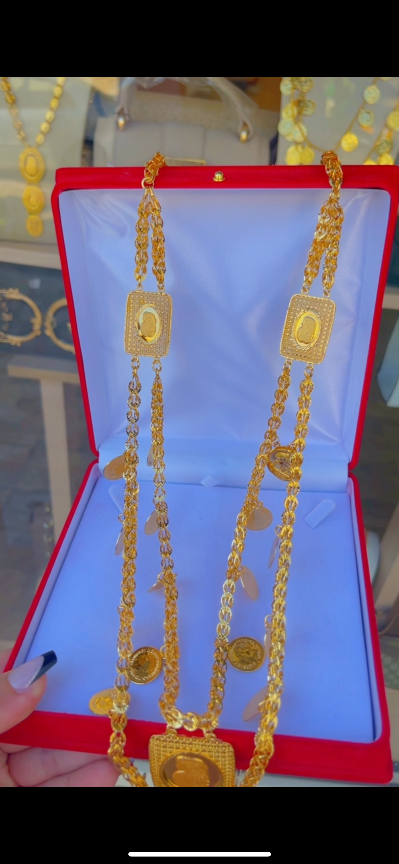سنسال اونصا وليرات فخم جدا طويل