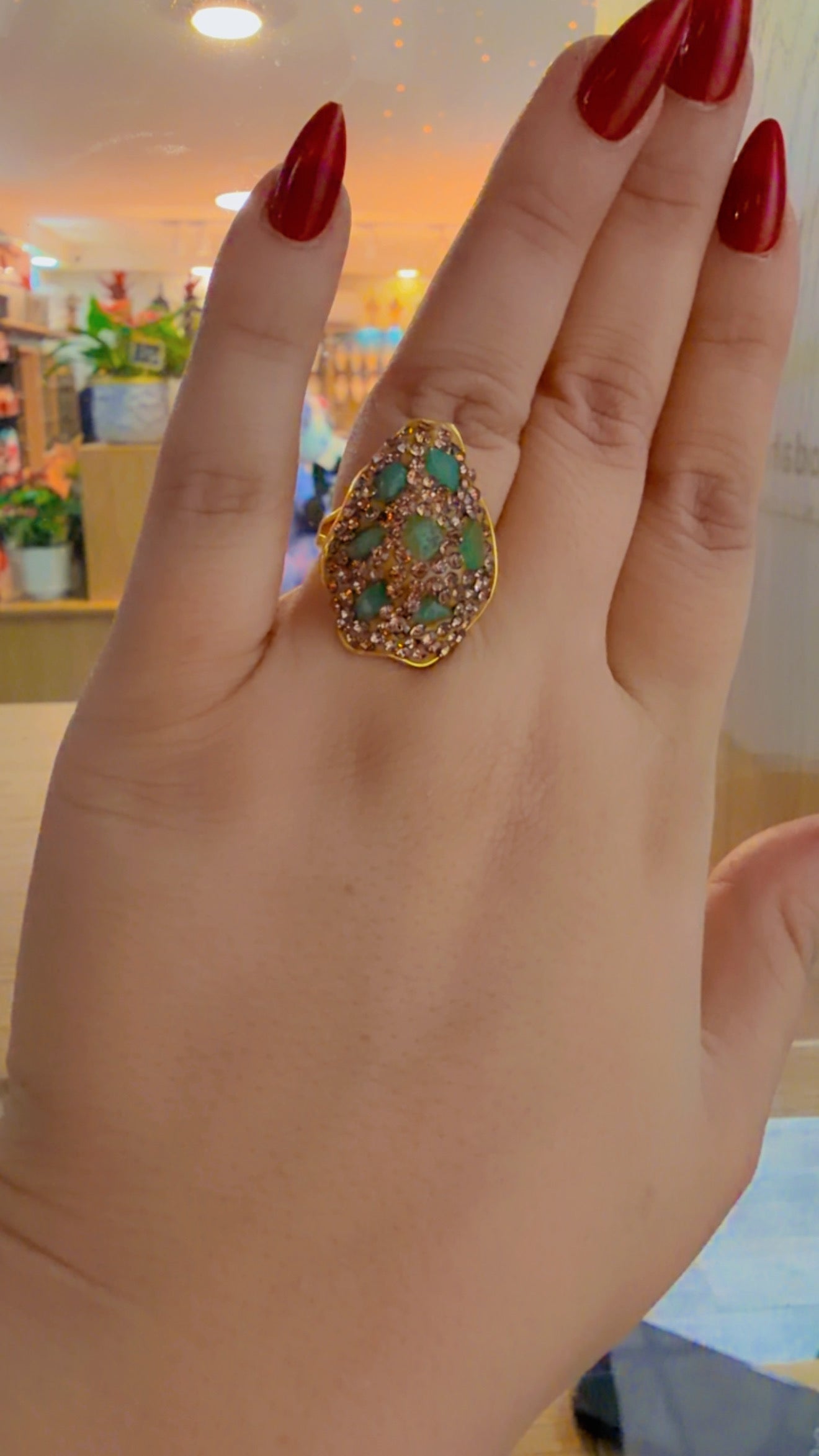 خواتم حريم السلطان احجار شغل يدوي