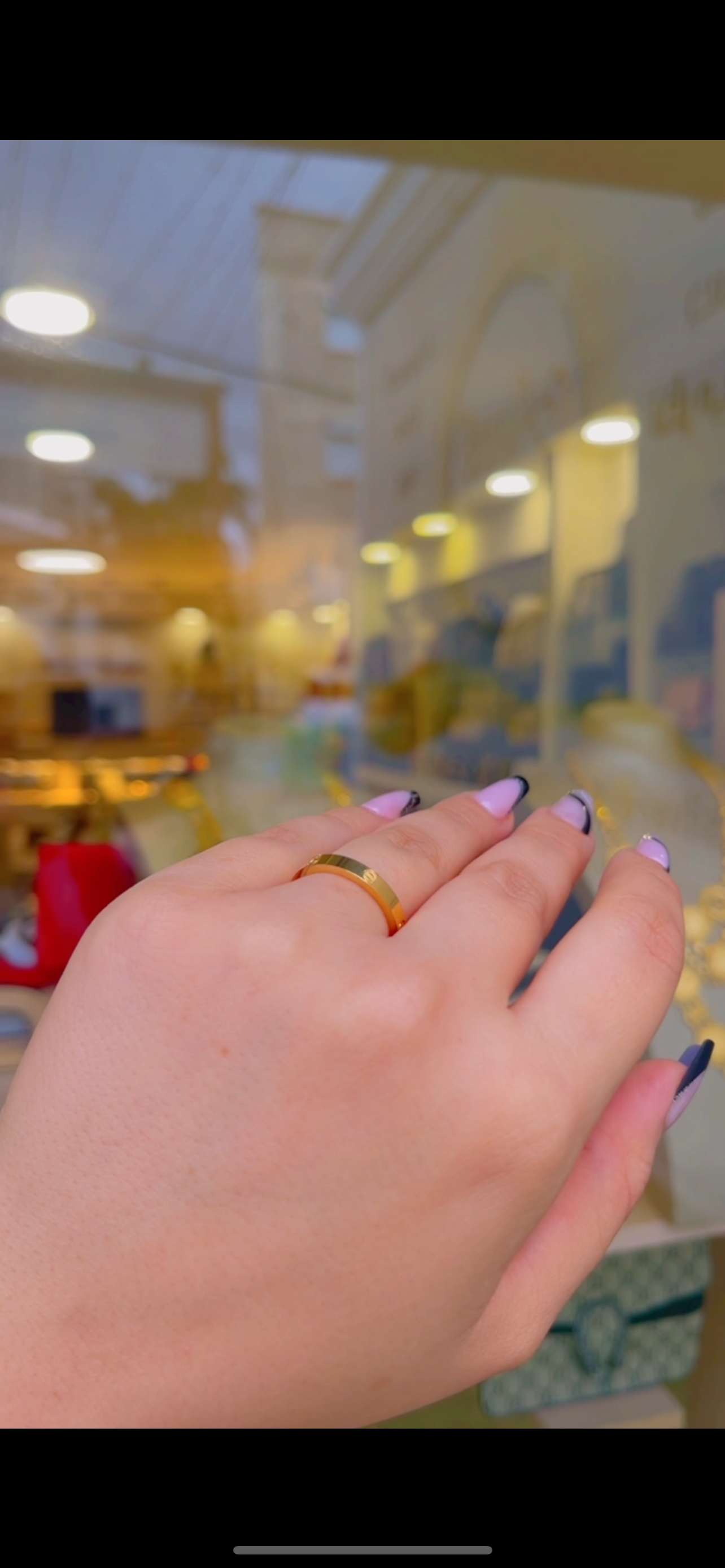 خاتم كارتير ذهبي