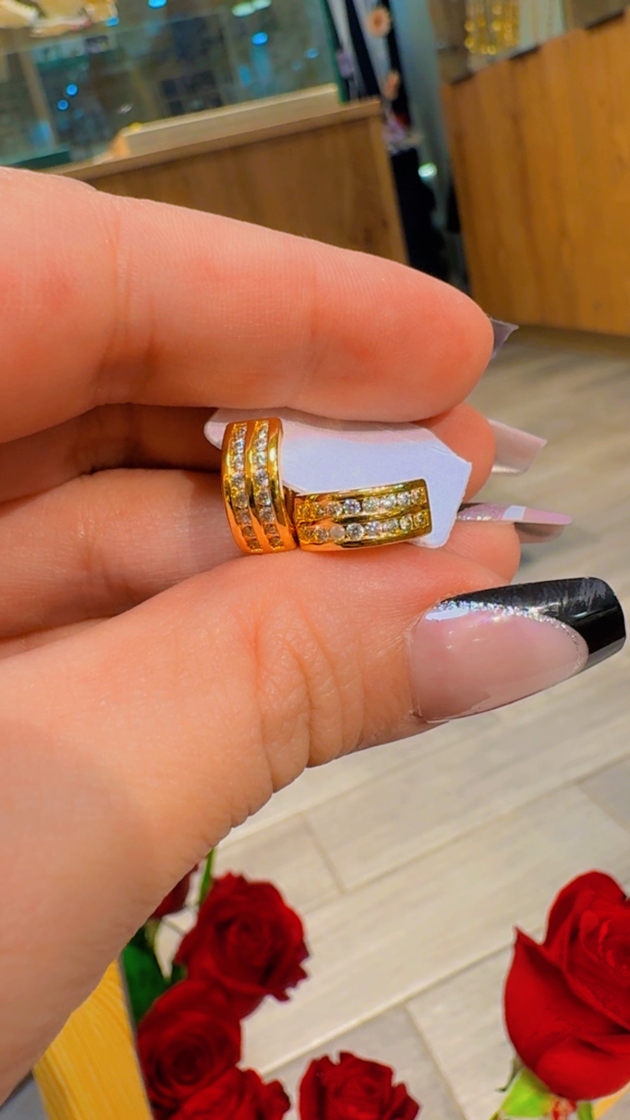 حلق كبسه مع زركون