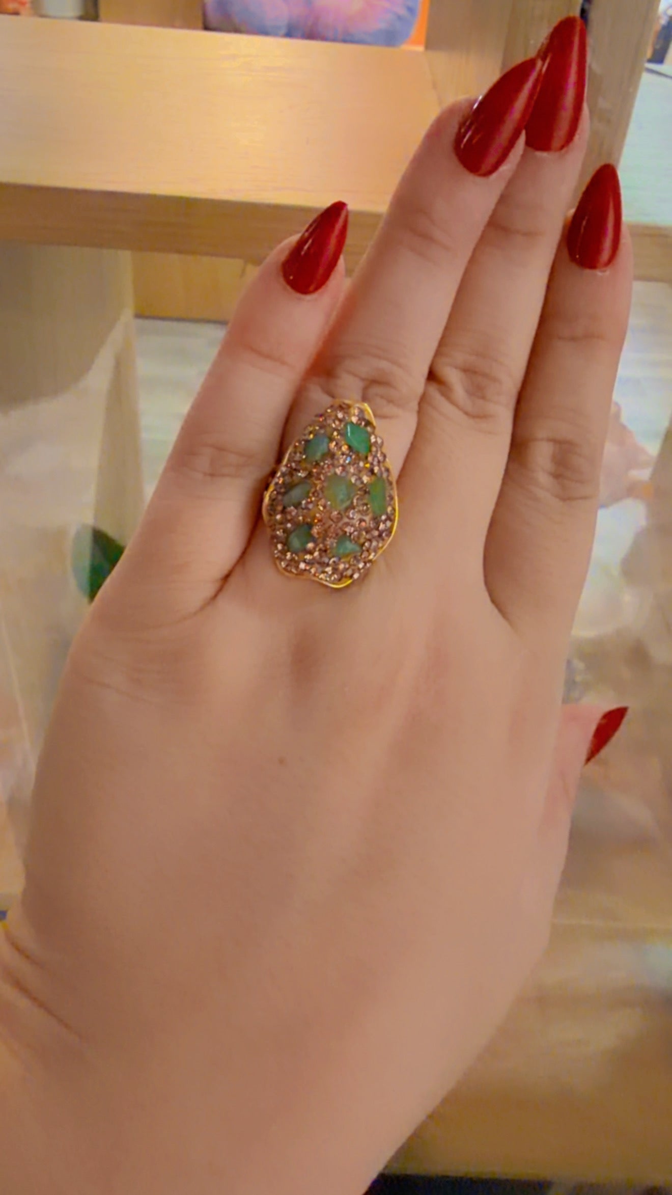 خواتم حريم السلطان احجار شغل يدوي