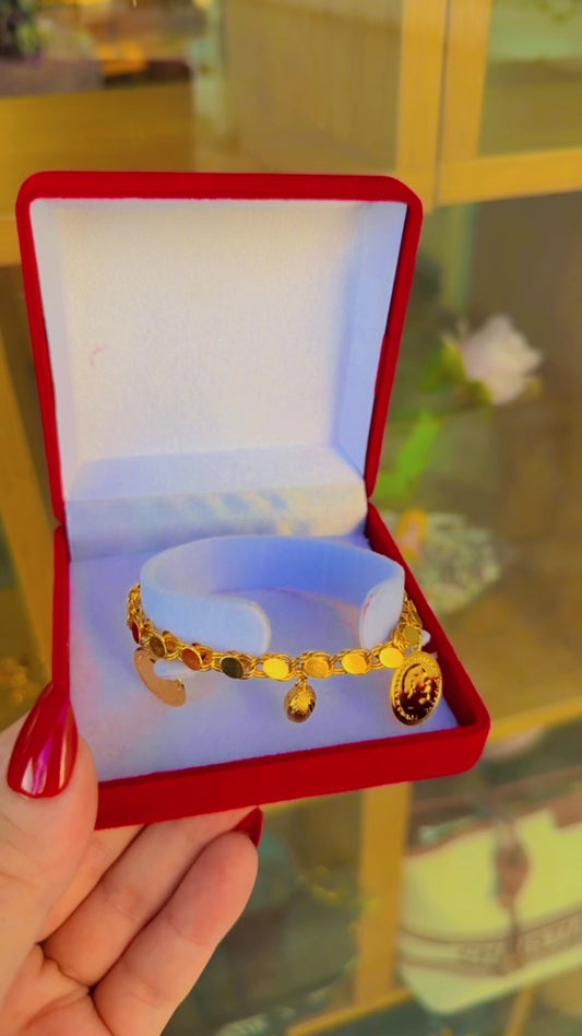 اسواره حلبي ليرات مع لوزات